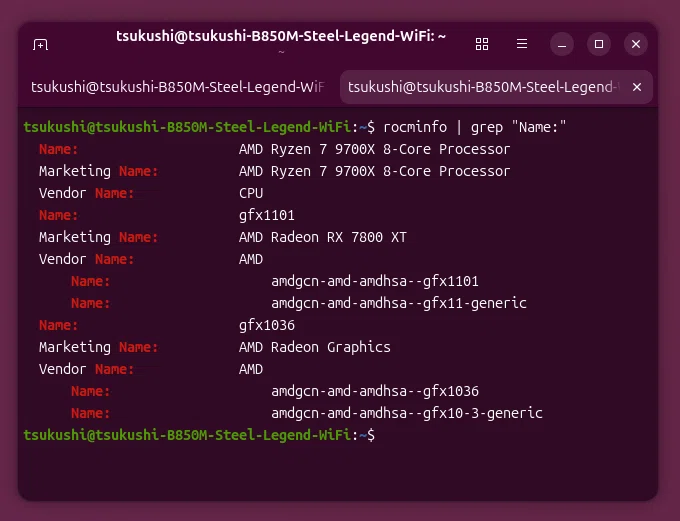 2026年4月23日リリース Ubuntu 26.04】 AMDグラボ RX 7800 XTでPyTorch