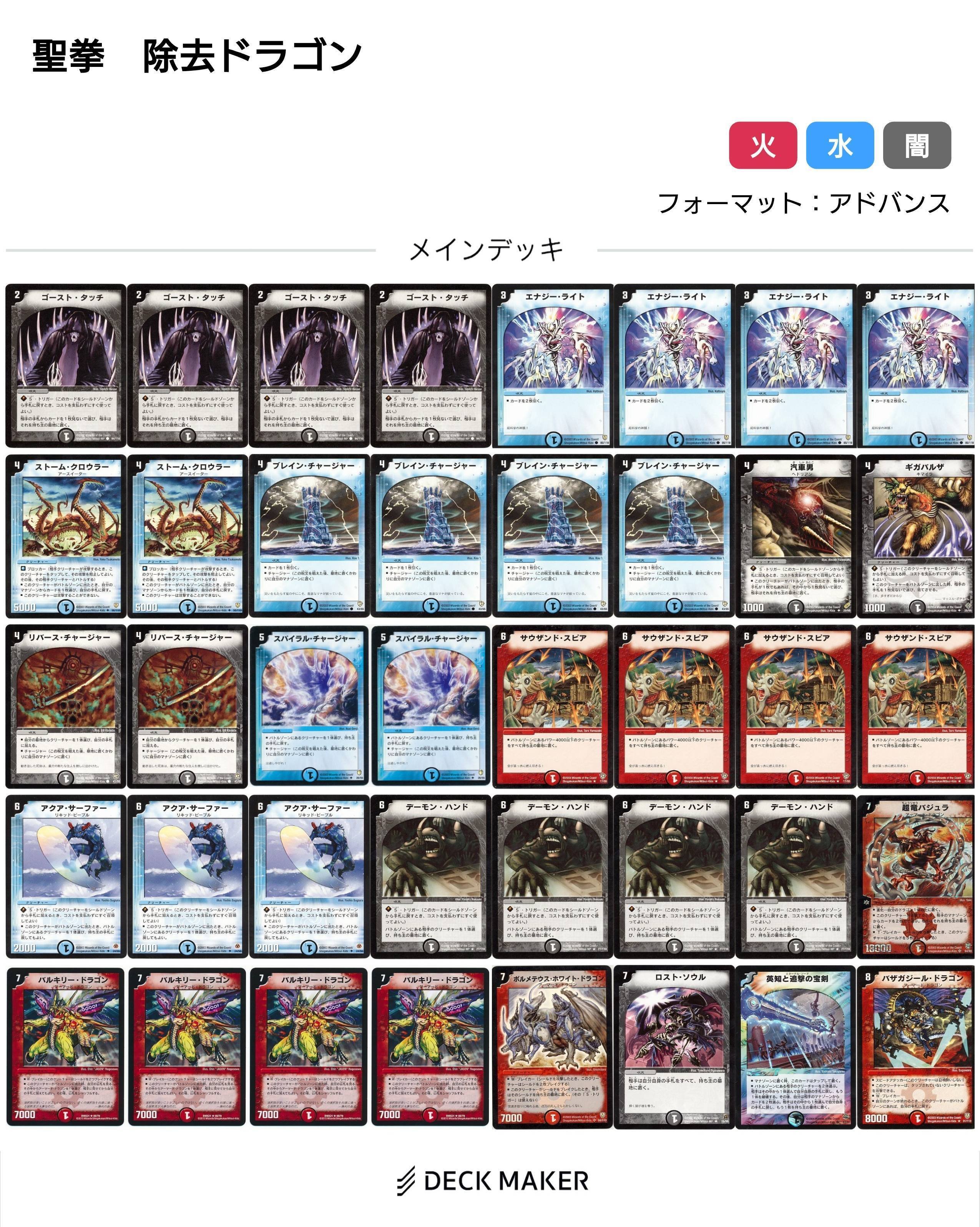 デュエルマスターズ クラシックデッキ【旧枠統一】No.334 聖拳編トーイ 旧枠総合 聖拳編 備忘録｜さえき