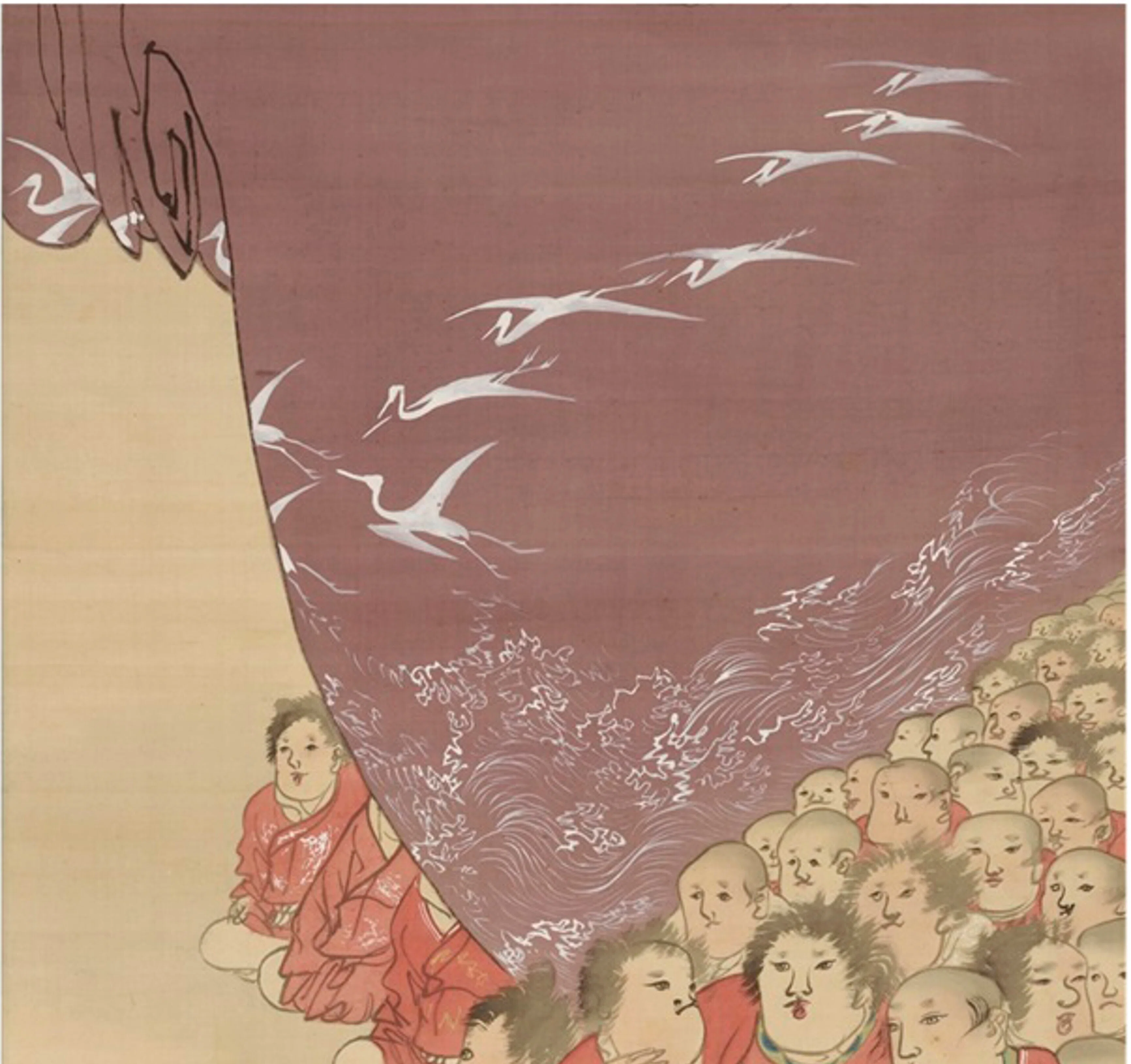 江戸中期絵師 南蘋派 岡岷山作『郭子儀図』絹本大型掛軸 真作 箱付 中国画 長沢蘆雪」展出品作⑪ 蘆雪《郭子儀図》個人蔵｜美術史チャンネル―文章