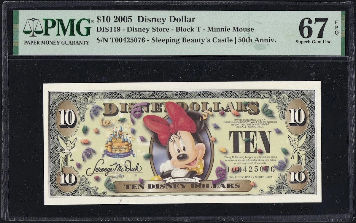 ディズニーダラー FILE #03｜Disneyland50周年記念デザイン 2005年10