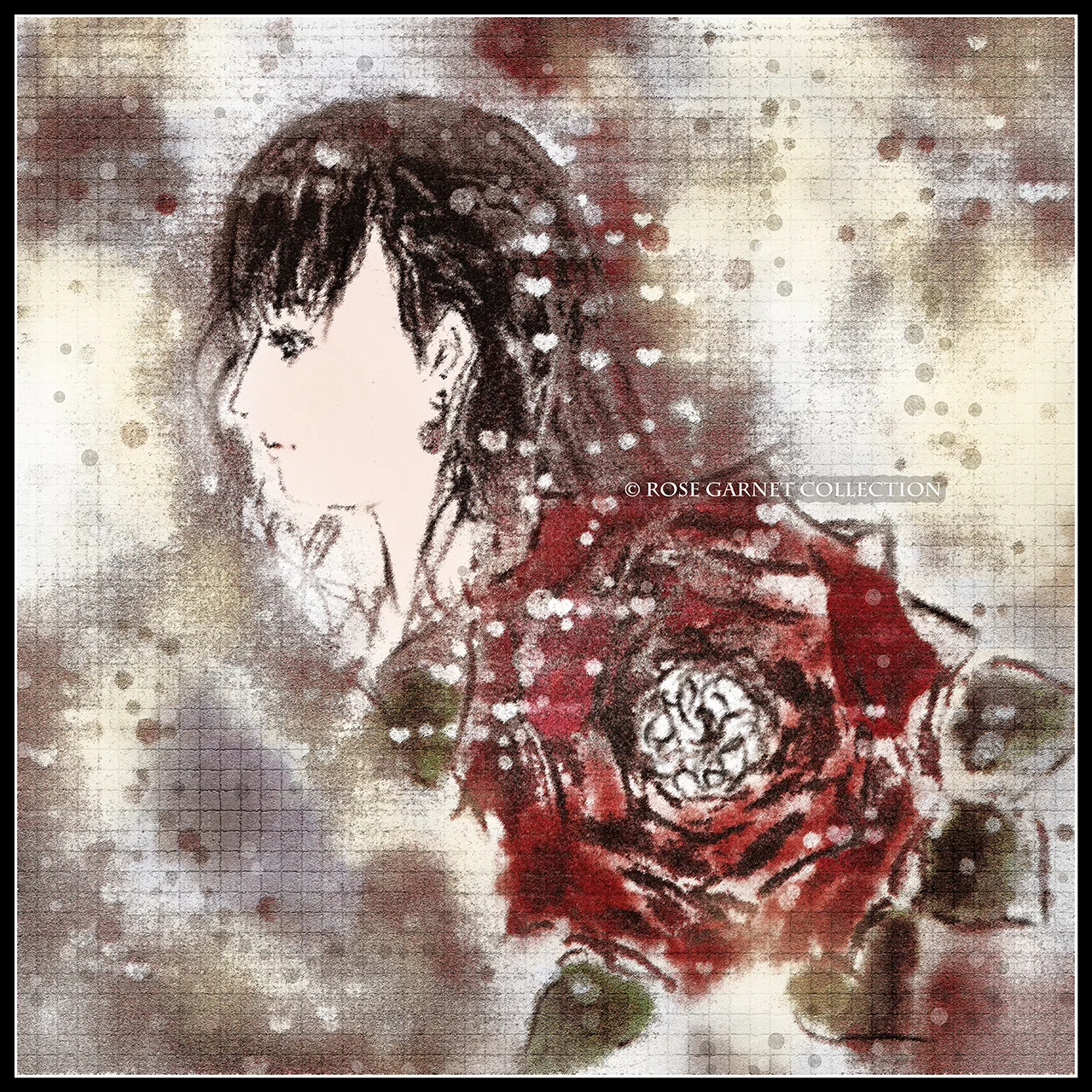 薔薇の深み、命の深み…：my illustration｜Rose Garnet