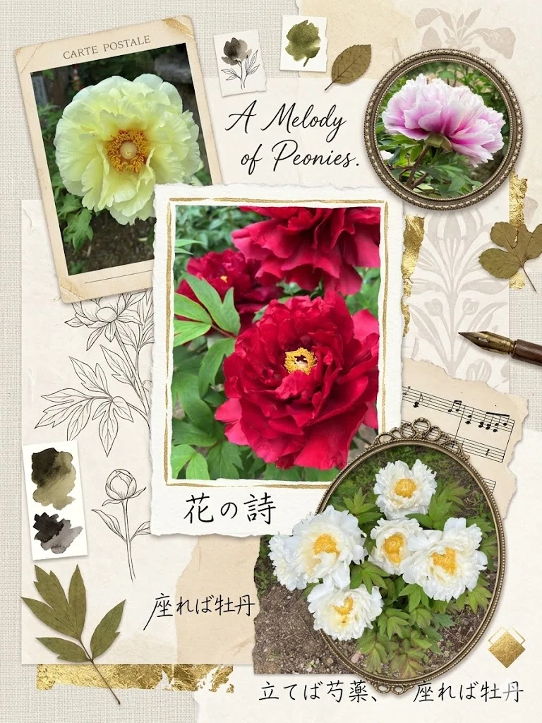 世界の解像度⑧牡丹と芍薬、どう違う｜六花【詩と暦】