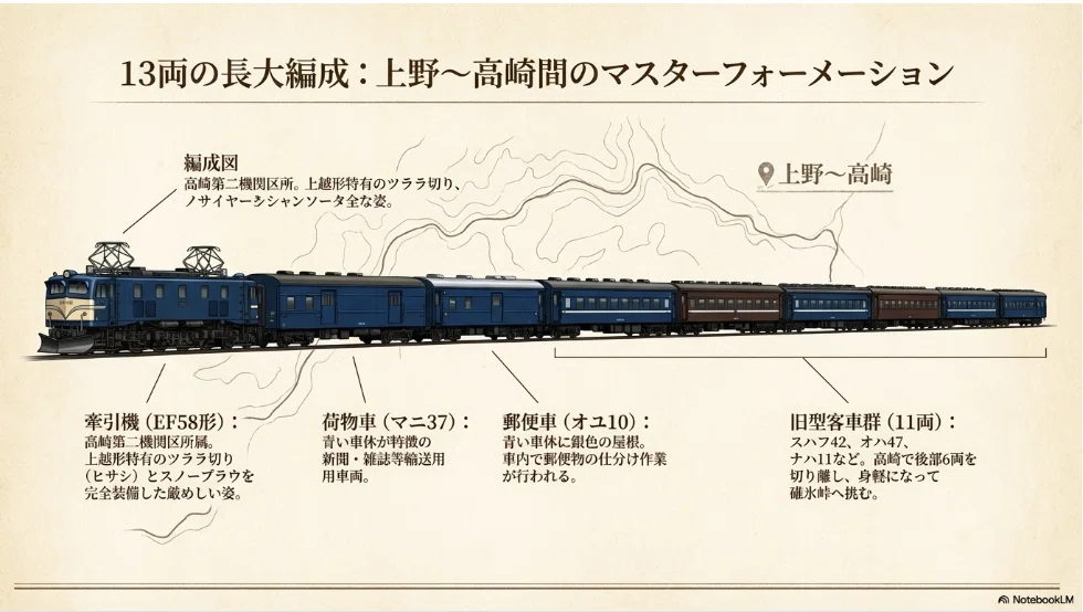 NotebookLMで1980年にワープ 上野発 高崎 長野 直江津経由 新潟行き