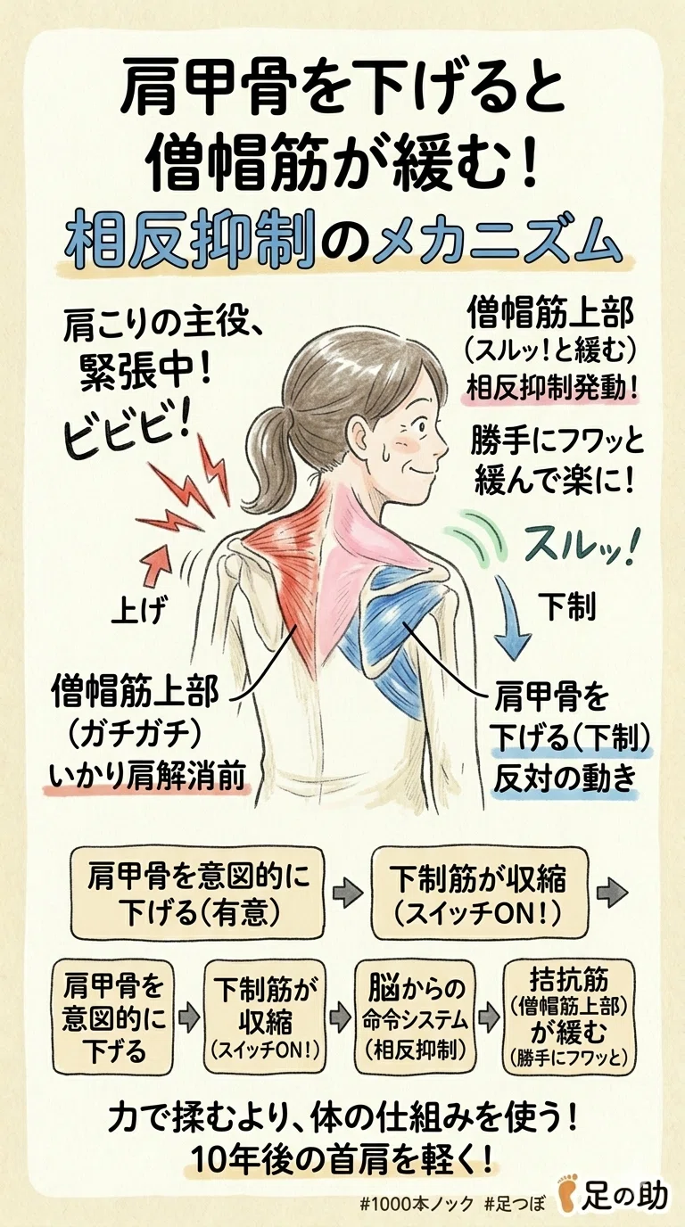 [Secret Trick to Relieve Stiff Shoulders] By simply stopping the urge ...