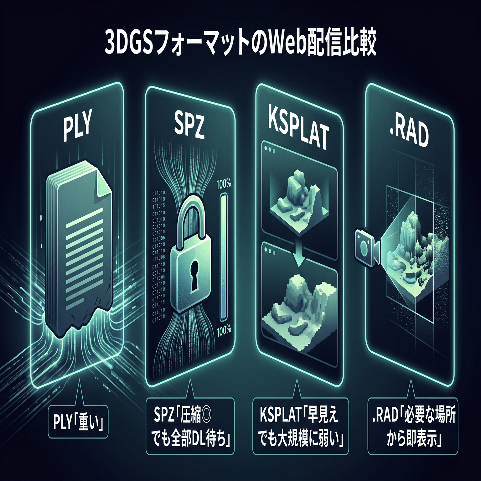 3DGSの新フォーマット「.RAD」とは何か——Spark 2.0が変える、大規模3D