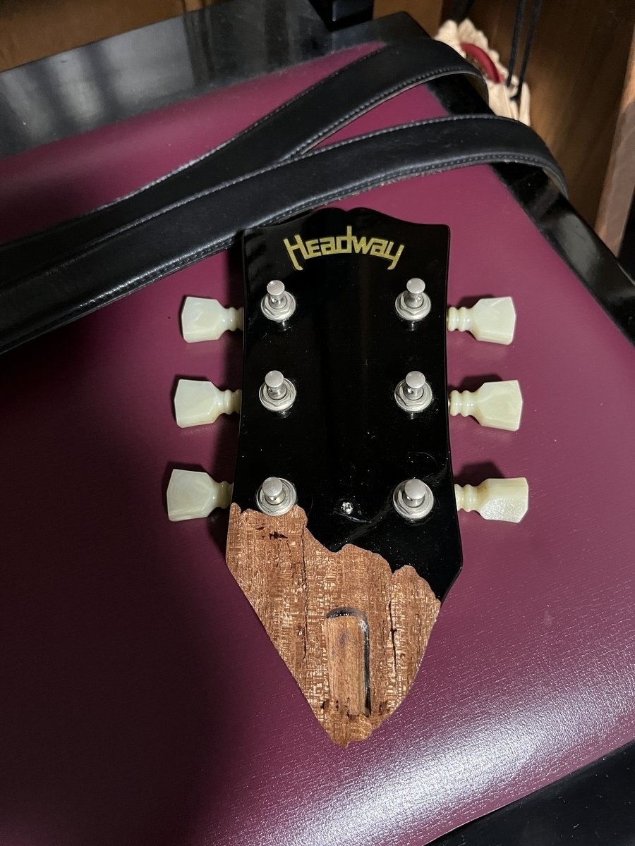 Headway Guitars HD-508SE ギター　ネック折れ ヘッドウェイHJ-908のネック折れリペア｜鋪田博紀@音楽