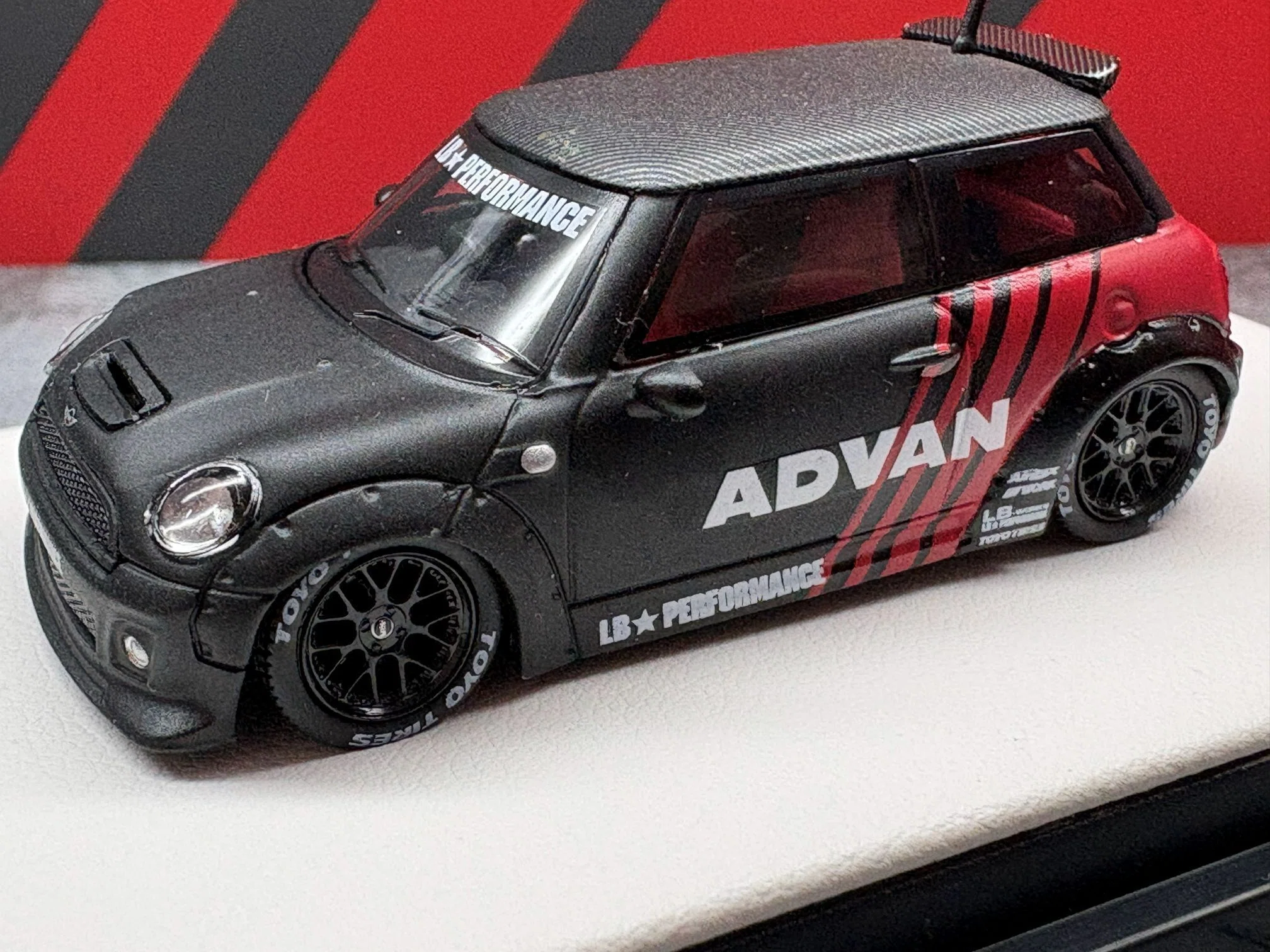 Time Micro 1/64 MINI LBWK ミニクーパー ADVAN カラー｜のり