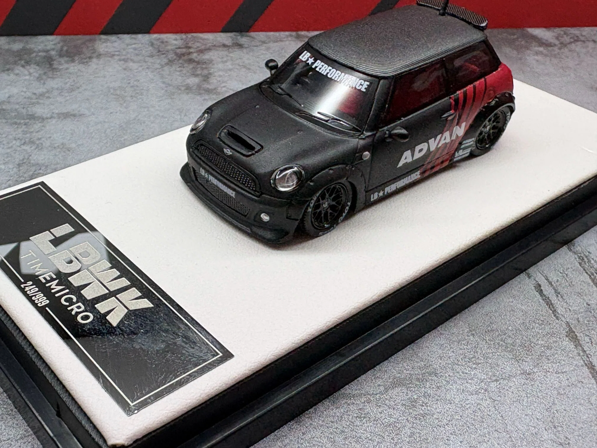 Time Micro 1/64 MINI LBWK ミニクーパー ADVAN カラー｜のり
