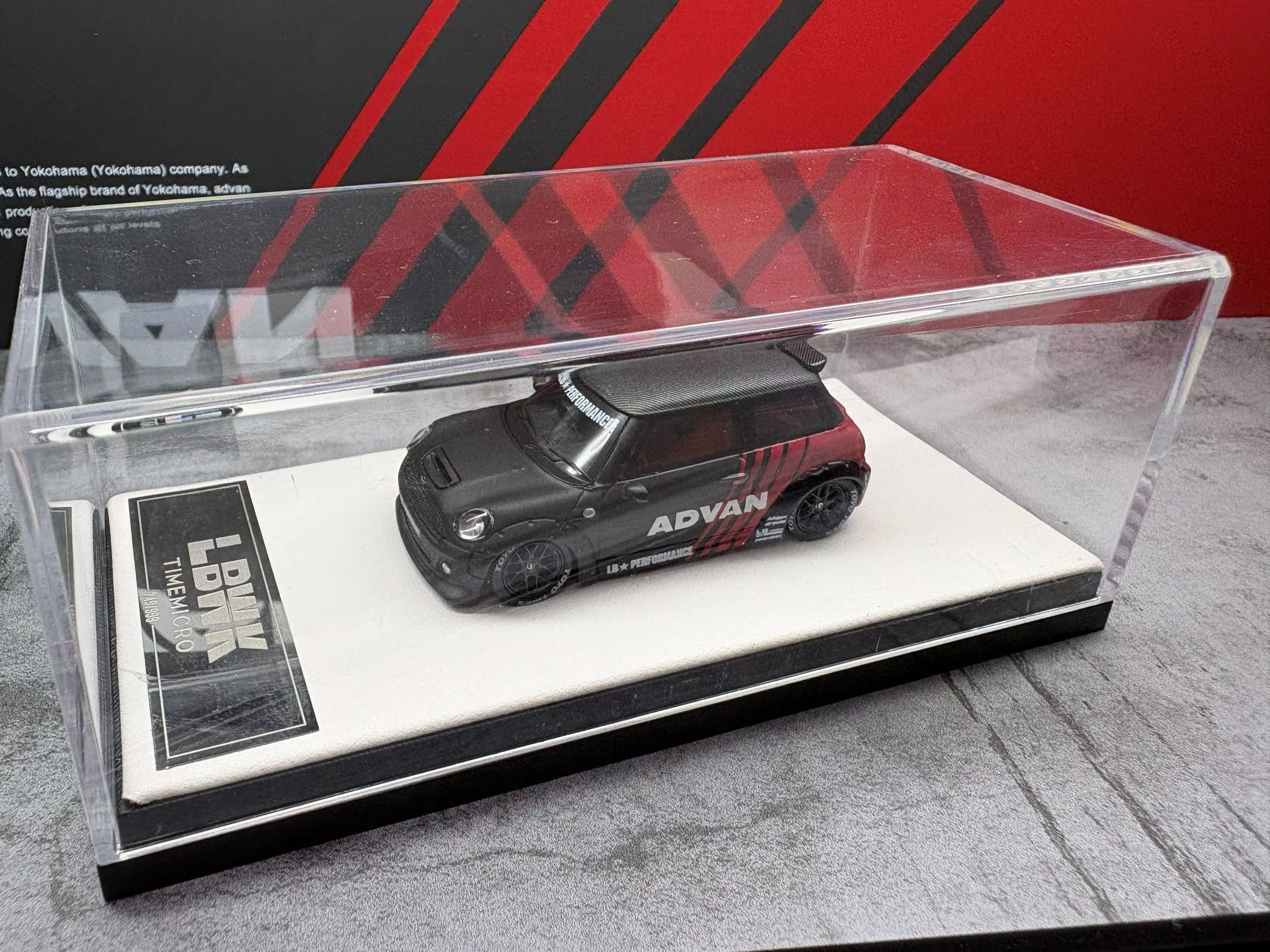 Time Micro 1/64 MINI LBWK ミニクーパー ADVAN カラー｜のり