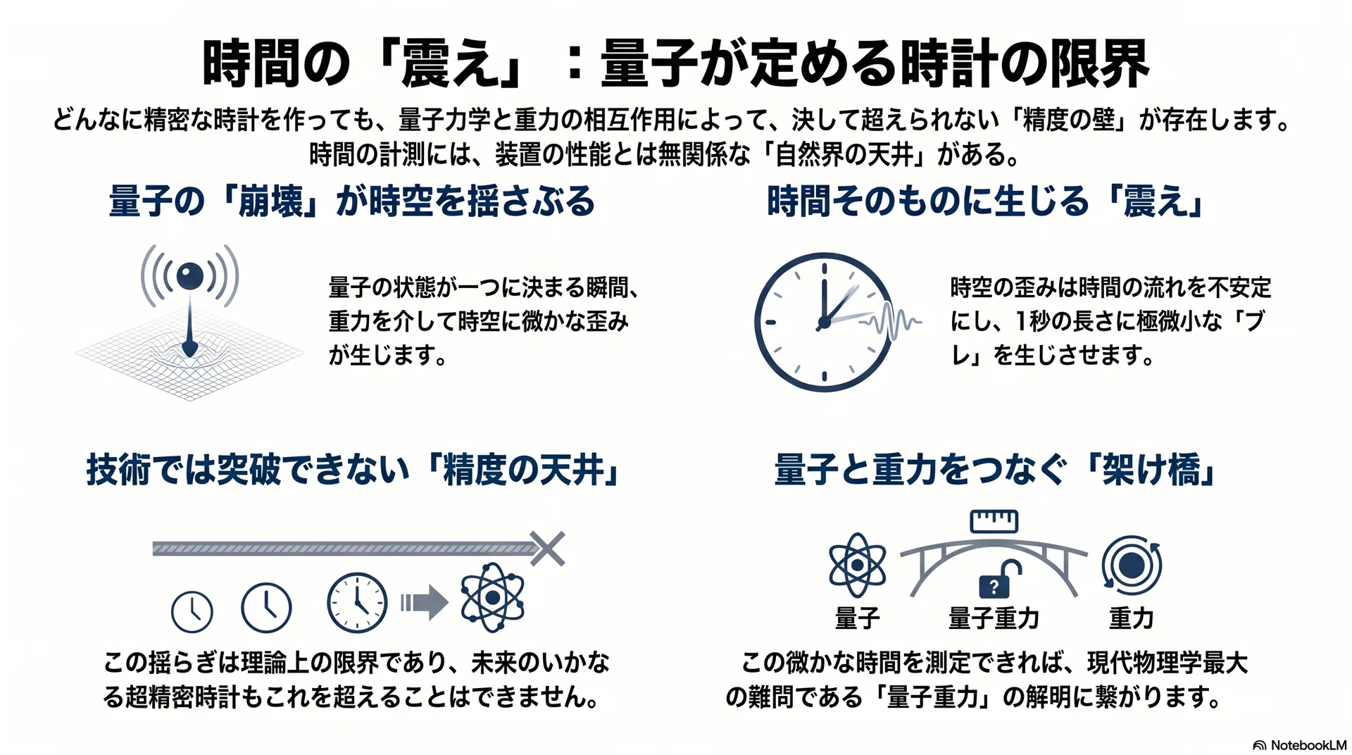 時間そのものに「微かな震え」があった──量子の崩壊が時計の限界を 