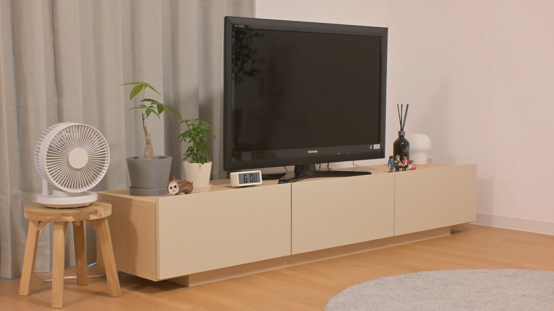 ベルメゾンでニュアンスカラーのテレビボードを買った｜ろんすた＠変