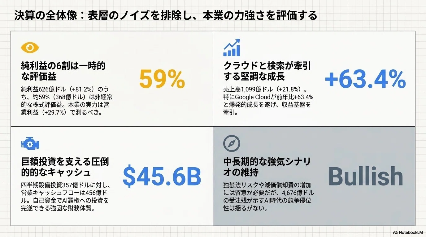 Alphabet2026年第1四半期決算：本業は絶好調、競合を圧倒！｜かいざぁ