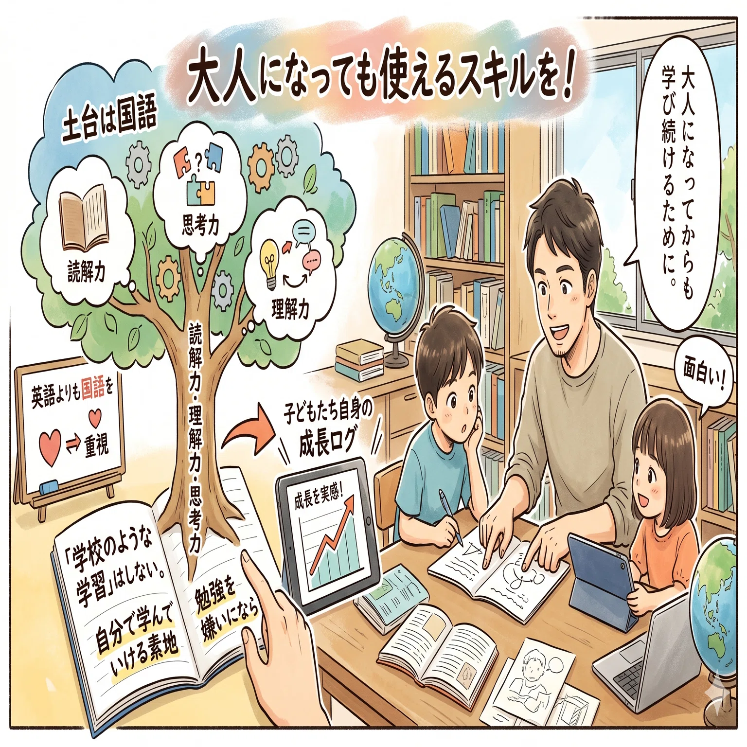 要約・図解の家庭学習ログ｜娘編～マッシュル3巻23話【#9】｜ノバスケ