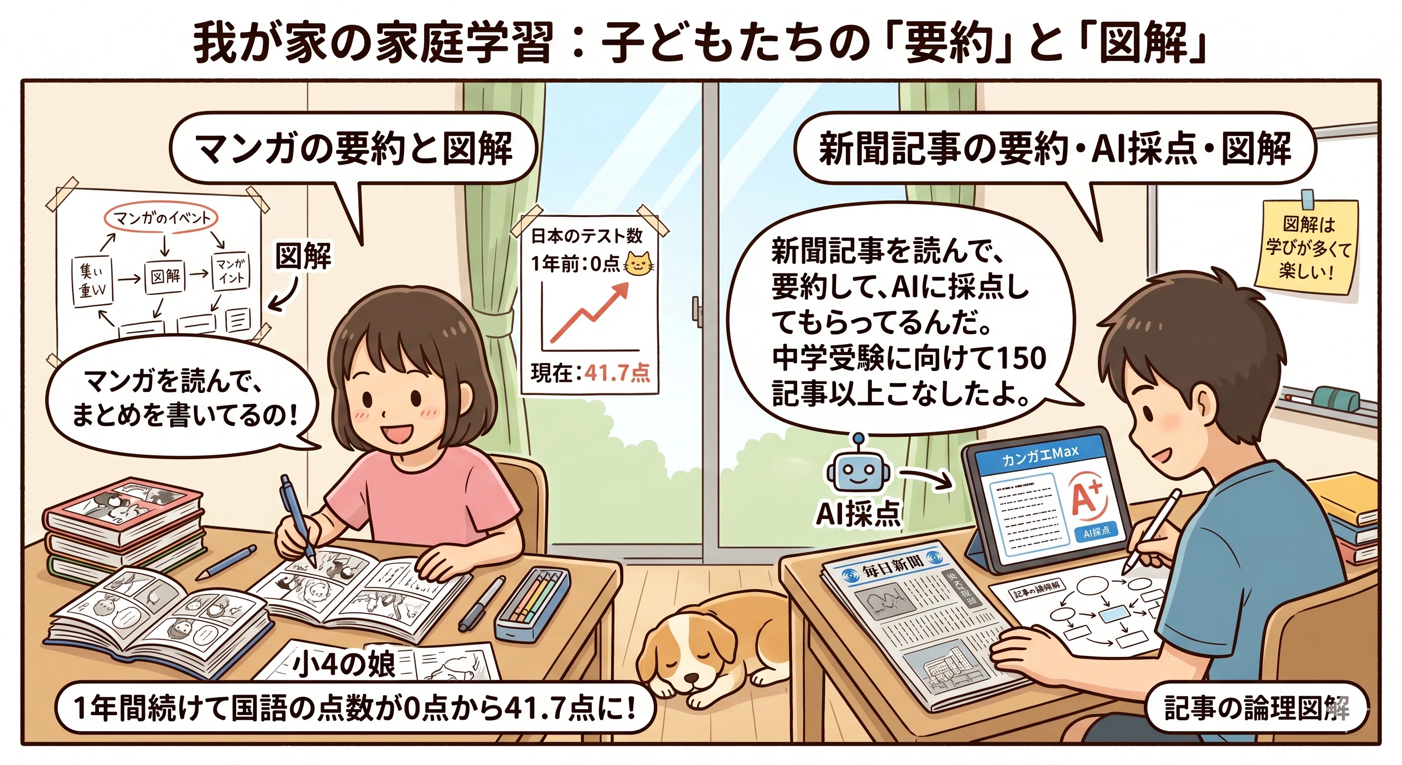 ☆値下げしました☆家庭学習専用 指導書 要約・図解の家庭学習ログ｜娘編～マッシュル3巻23話【#9】｜ノバスケ