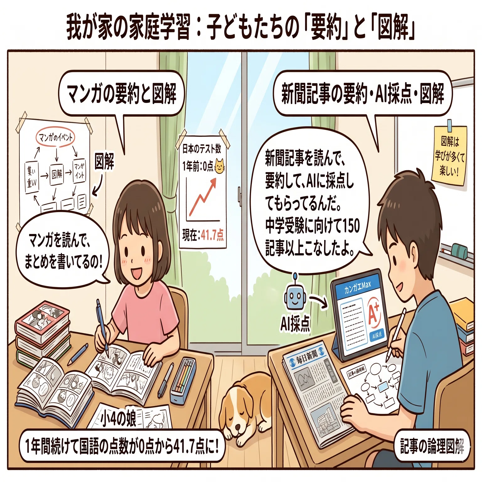 要約・図解の家庭学習ログ｜娘編～マッシュル3巻23話【#9】｜ノバスケ