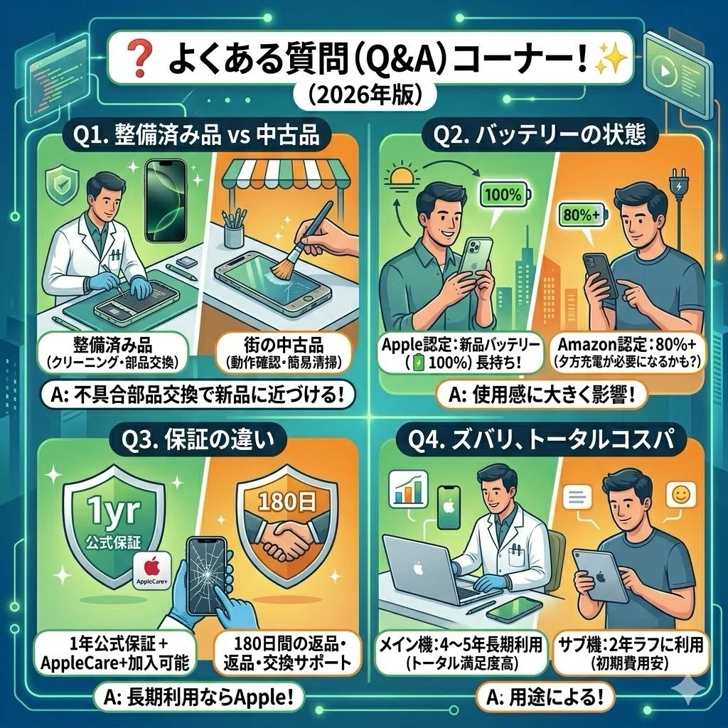 🍏🍏【2026年最新版】Apple認定整備済製品 vs Amazon認定整備済品 🍏🍏【2026年最新版】Apple認定整備済製品 vs Amazon認定整備済品
