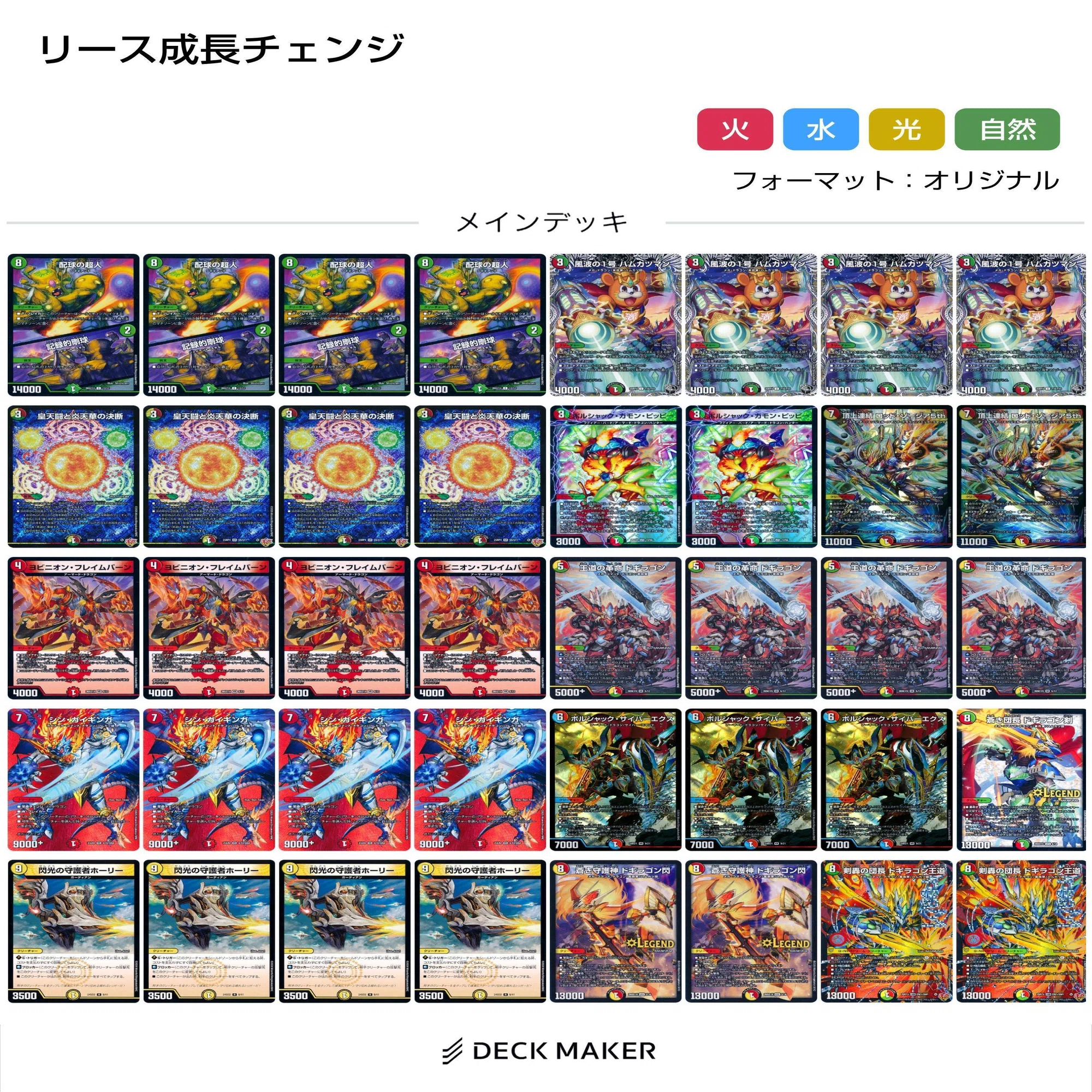 デッキ紹介】裁定利用で高速剣轟！リースドギラゴン王道成長チェンジ 