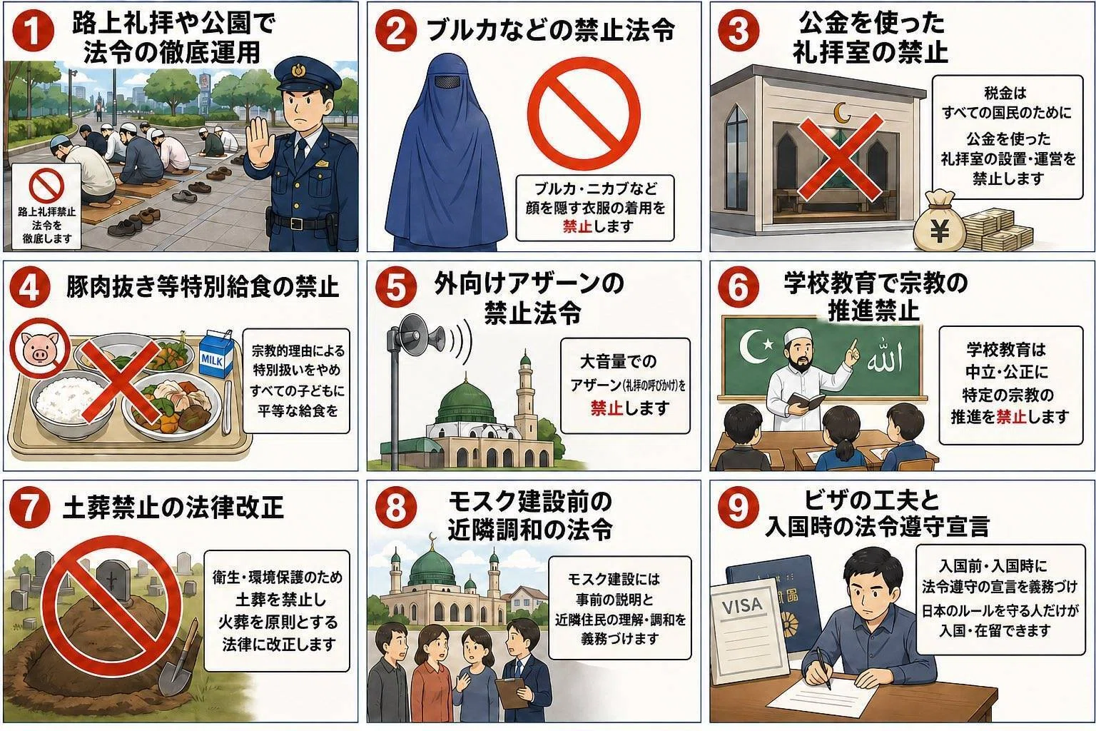 憲法と宗教制度 九つの具体的な要請｜日本国憲法下でのイスラム教対応を考える会