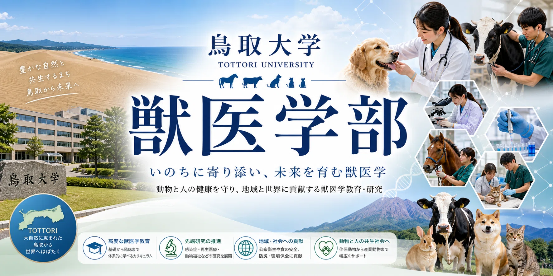 獣医学部ニュース：鳥取大学 農学部共同獣医学科 徹底解剖レポート