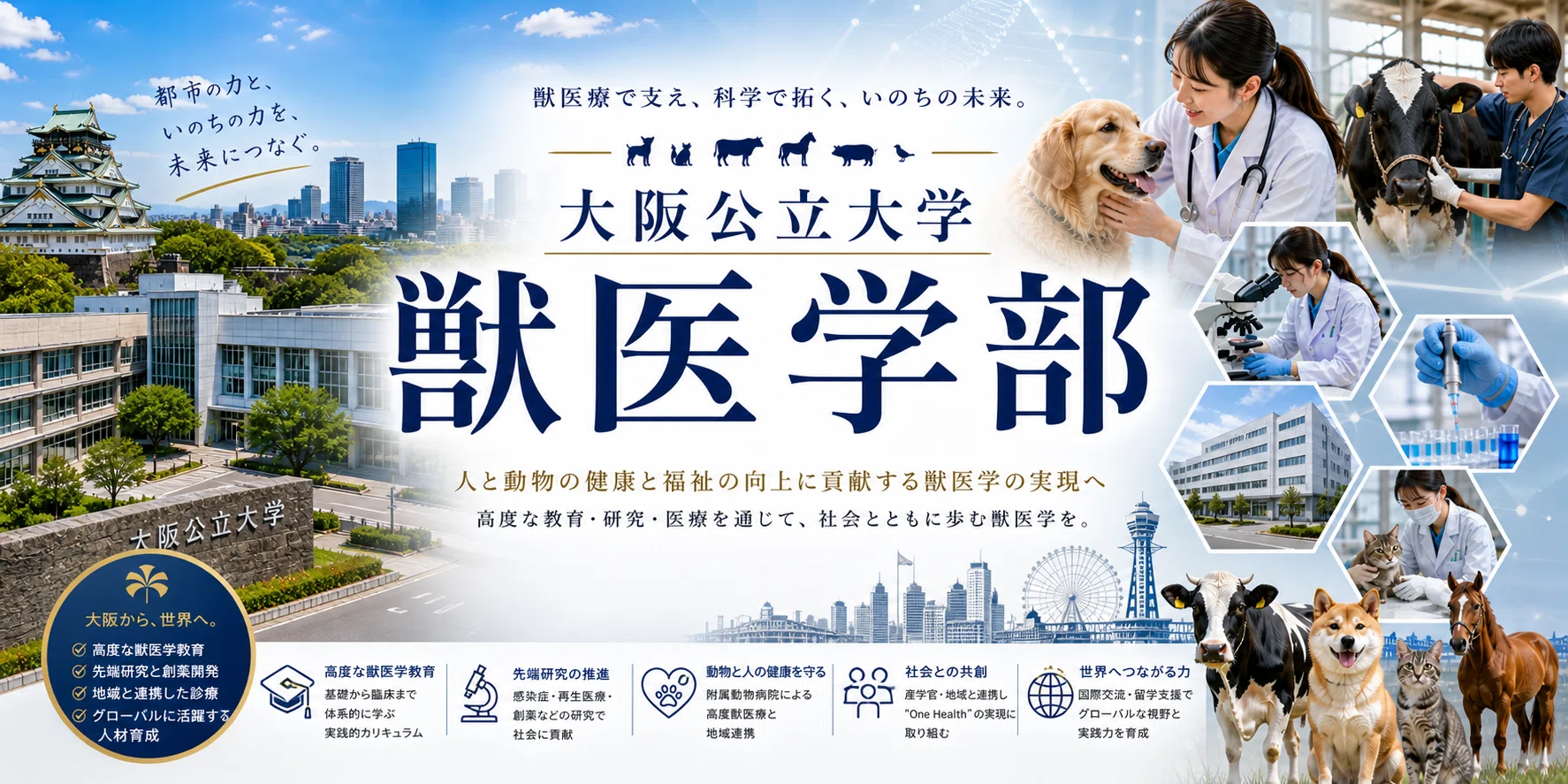 大阪公立大学 獣医学部獣医学科 完全ガイド 獣医学部ニュース：偏差値