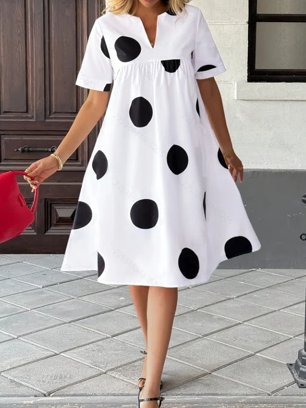 sachin and babi light blue dress Black Ascot Polka Dot Dress | Tuva Collection