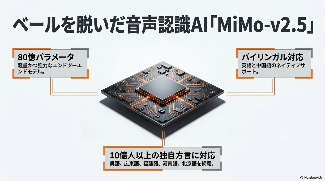 Xiaomiが放つ新型音声認識モデル「MiMo-V2.5-ASR」：その実力と革新性