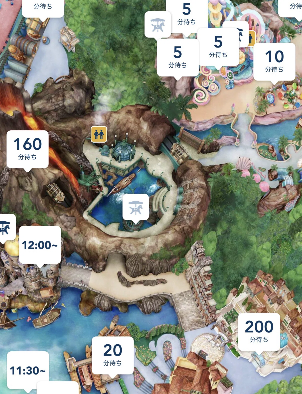 ディズニー 待ち 時間 ゲーム
