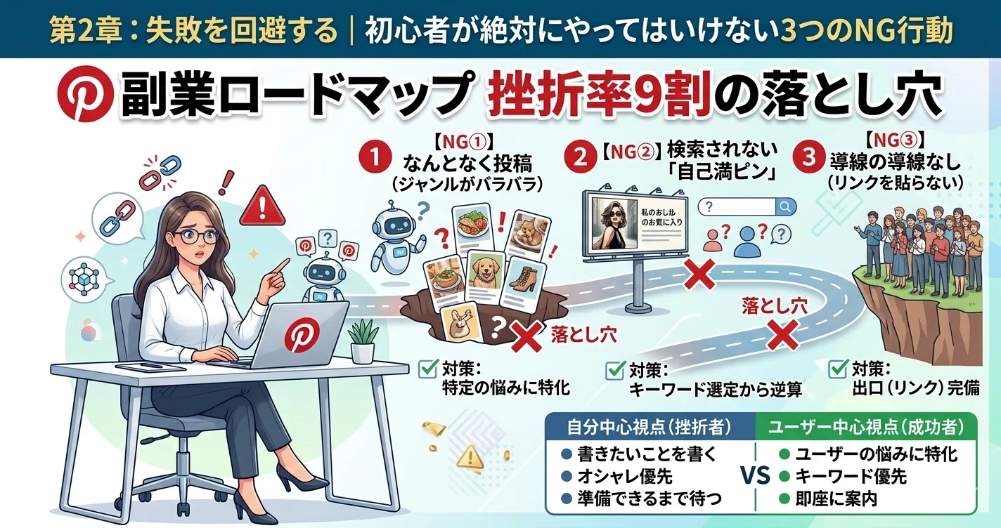 有料】Pinterest副業の始め方7ステップ｜初心者でも迷わない完全ロード