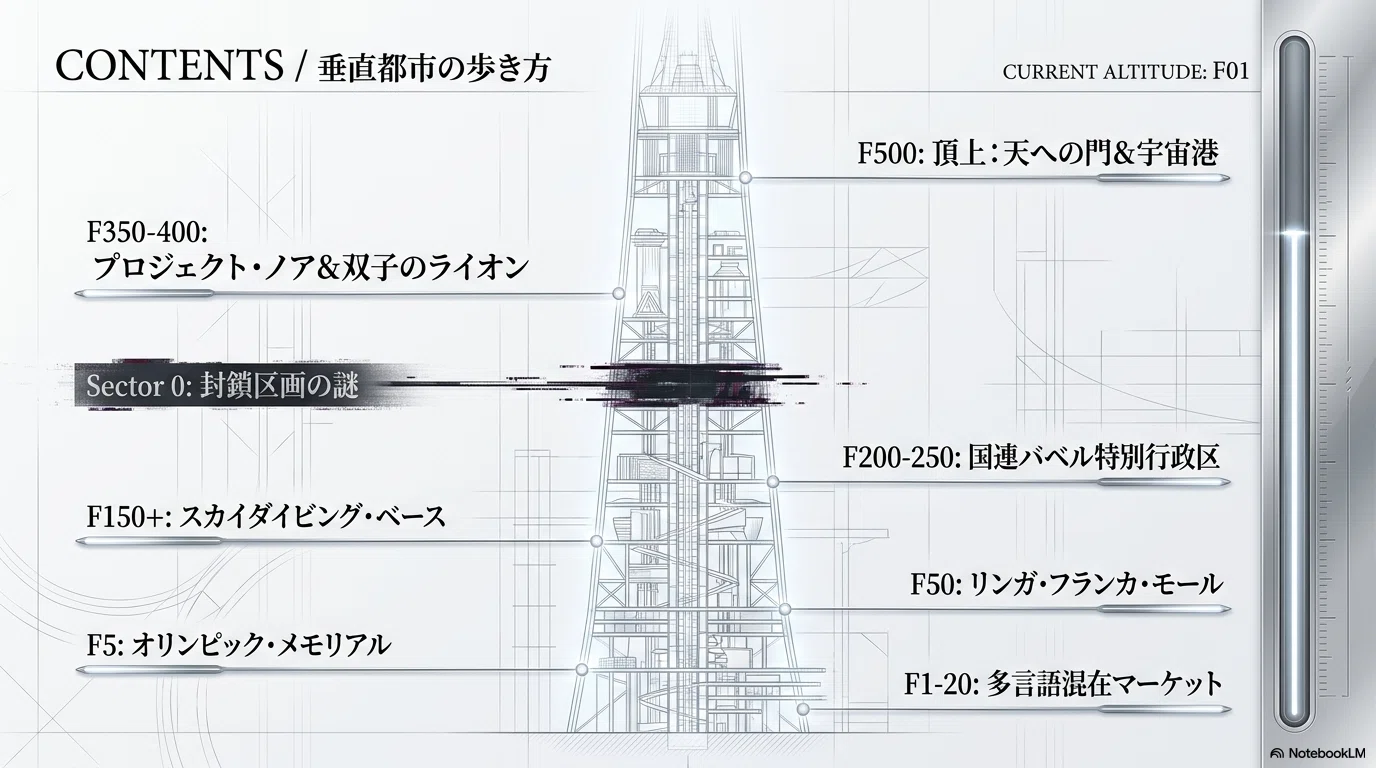 現代に蘇るバベルの塔：垂直都市観光ガイド ｜Quieter/くわいえった＠VR