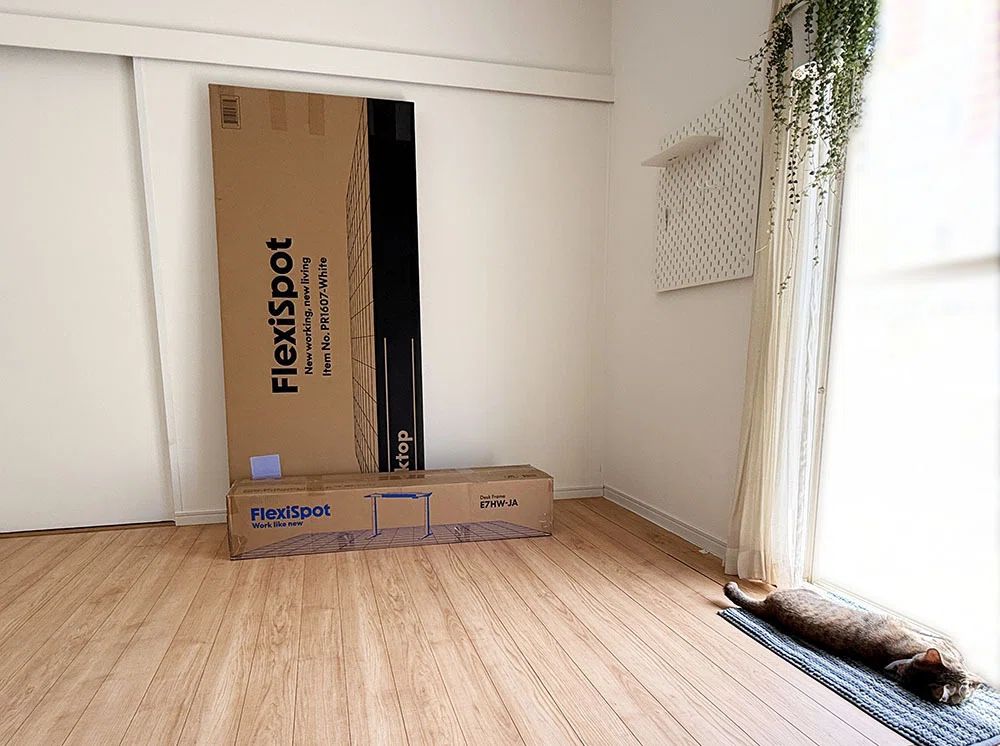 1人でも組み立ては出来る 電動昇降デスクFlexiSpot E7H 完全手順ガイド