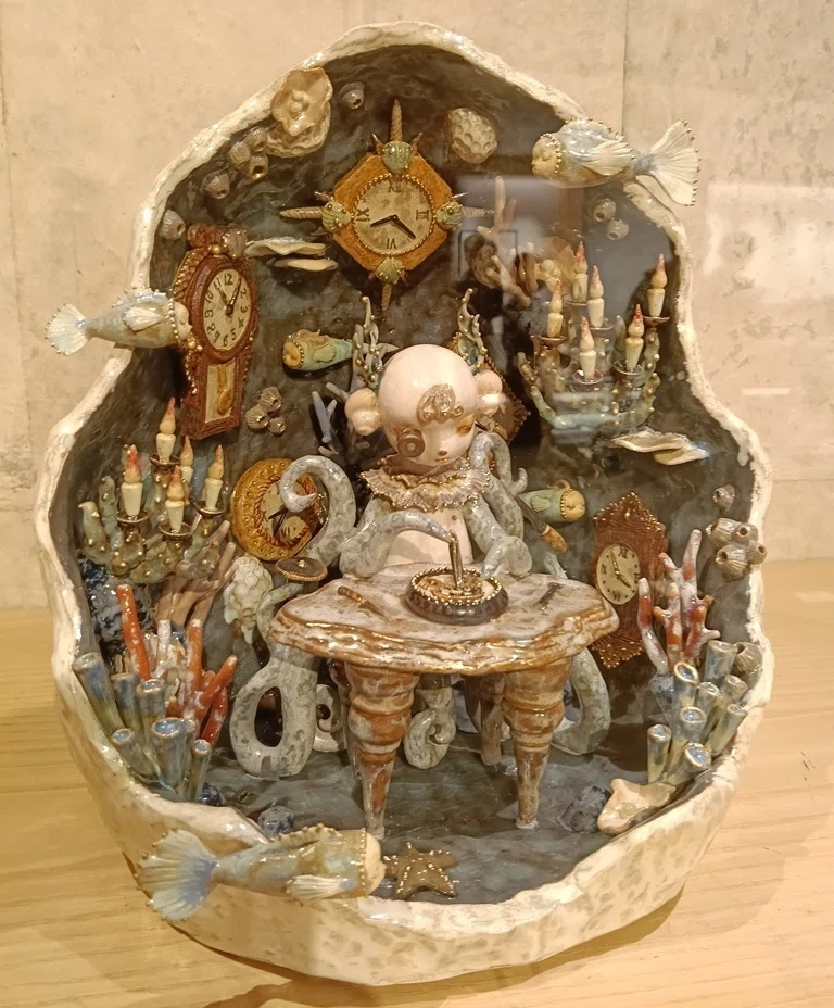 希少 久元作 疱丁 セット 展覧 置物 アクセサリー インテリア 櫻井結祈子氏 作陶展『眠る記憶、海の底』を拝見してきました。｜doll
