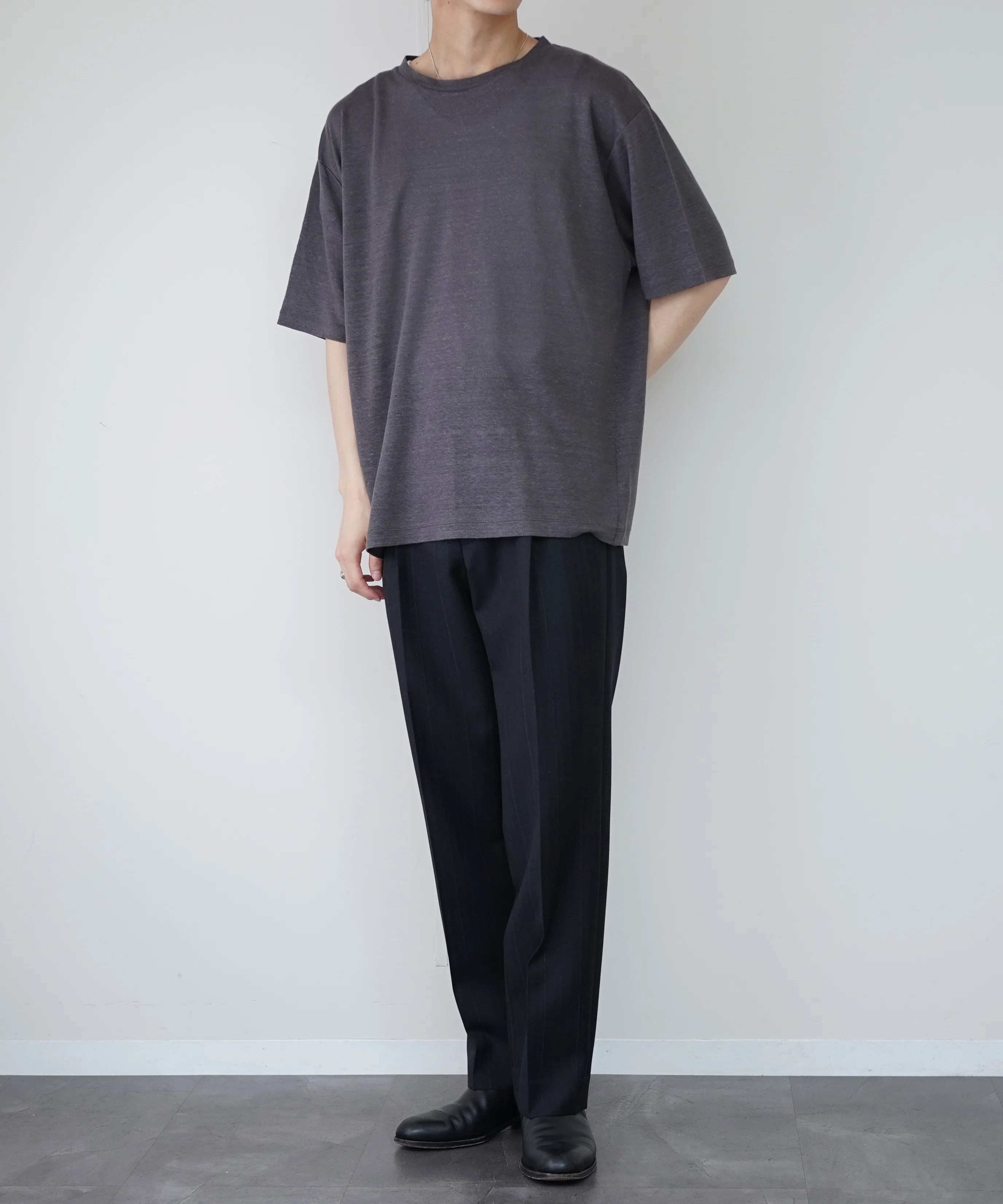 本日19時発売】BATONER NORMANDY LINEN T-SHIRT ｜THIRTY' THIRTY'