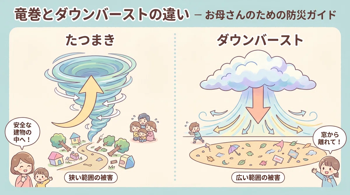 その突風、“竜巻じゃないかも”…ママでもわかる『ダウンバースト』の違いと身の守り方|本郷 純|防災マニア
