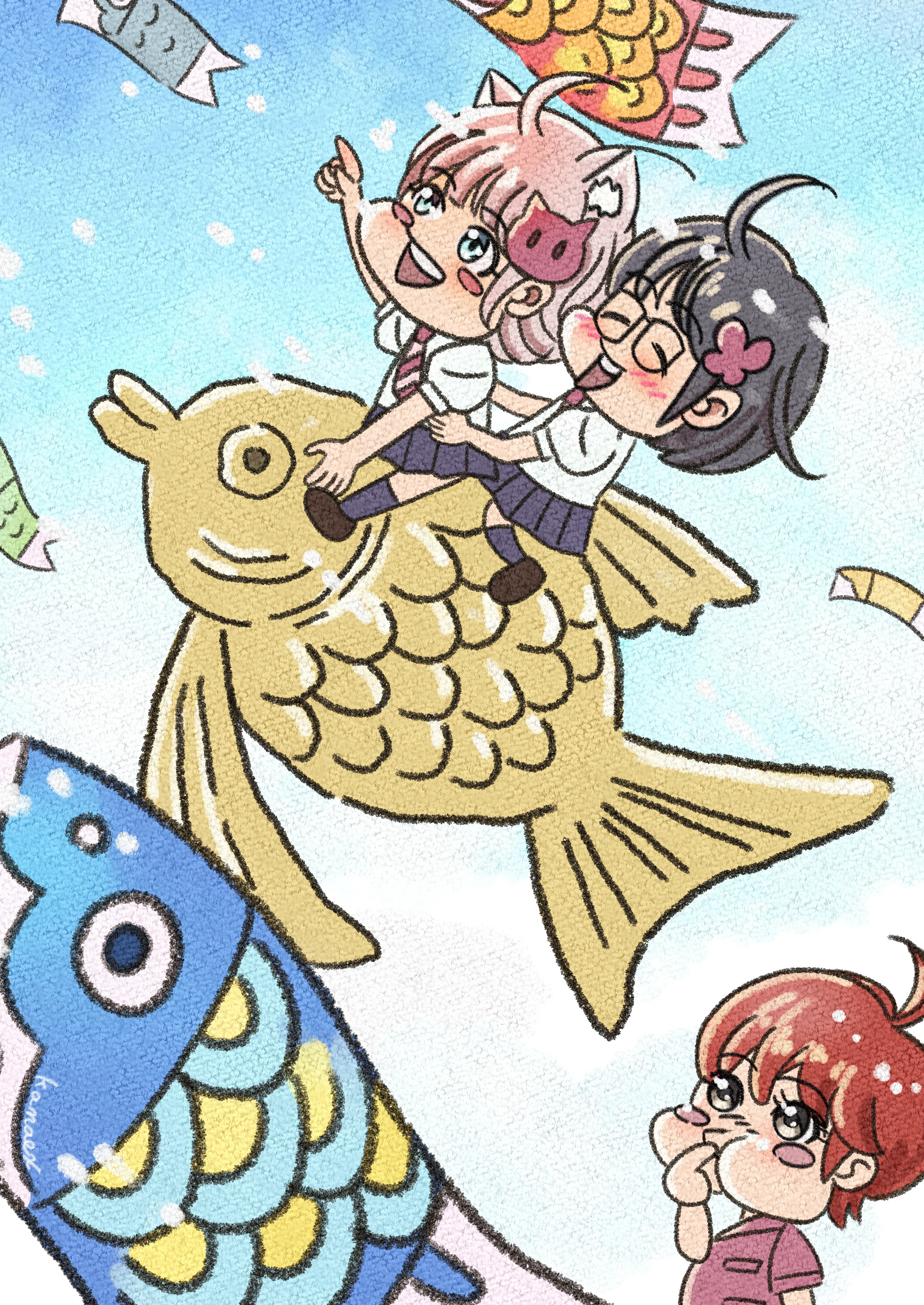 かよちゃん様限定✴︎鯉のぼり 今日はこどもの日】鯉のぼり＆ファンアート｜カナエックス