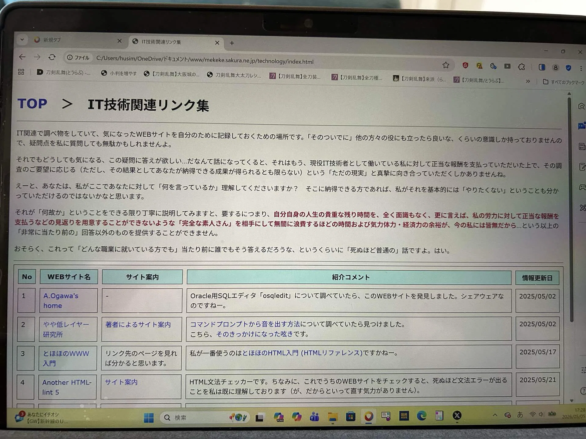もちもち様確認ページ 2026/05/05 サイト内の文章を軽くメンテナンスした｜Neverland Press