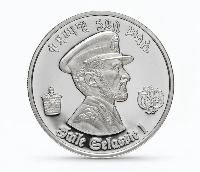 銀貨紹介】エチオピア最後の皇帝、ハイレ・セラシエ1世生誕80周年記念5 銀貨紹介】エチオピア最後の皇帝、ハイレ・セラシエ1世生誕80周年記念5