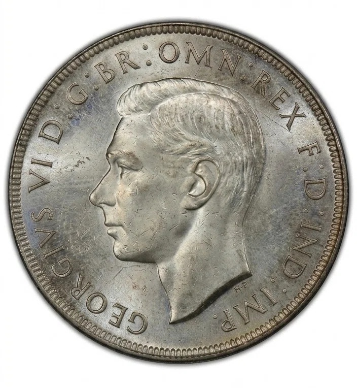アンティーク時計】1937年オーストラリア・1クラウン銀貨 懐中時計の アンティーク時計】1937年オーストラリア・1クラウン銀貨 懐中時計の