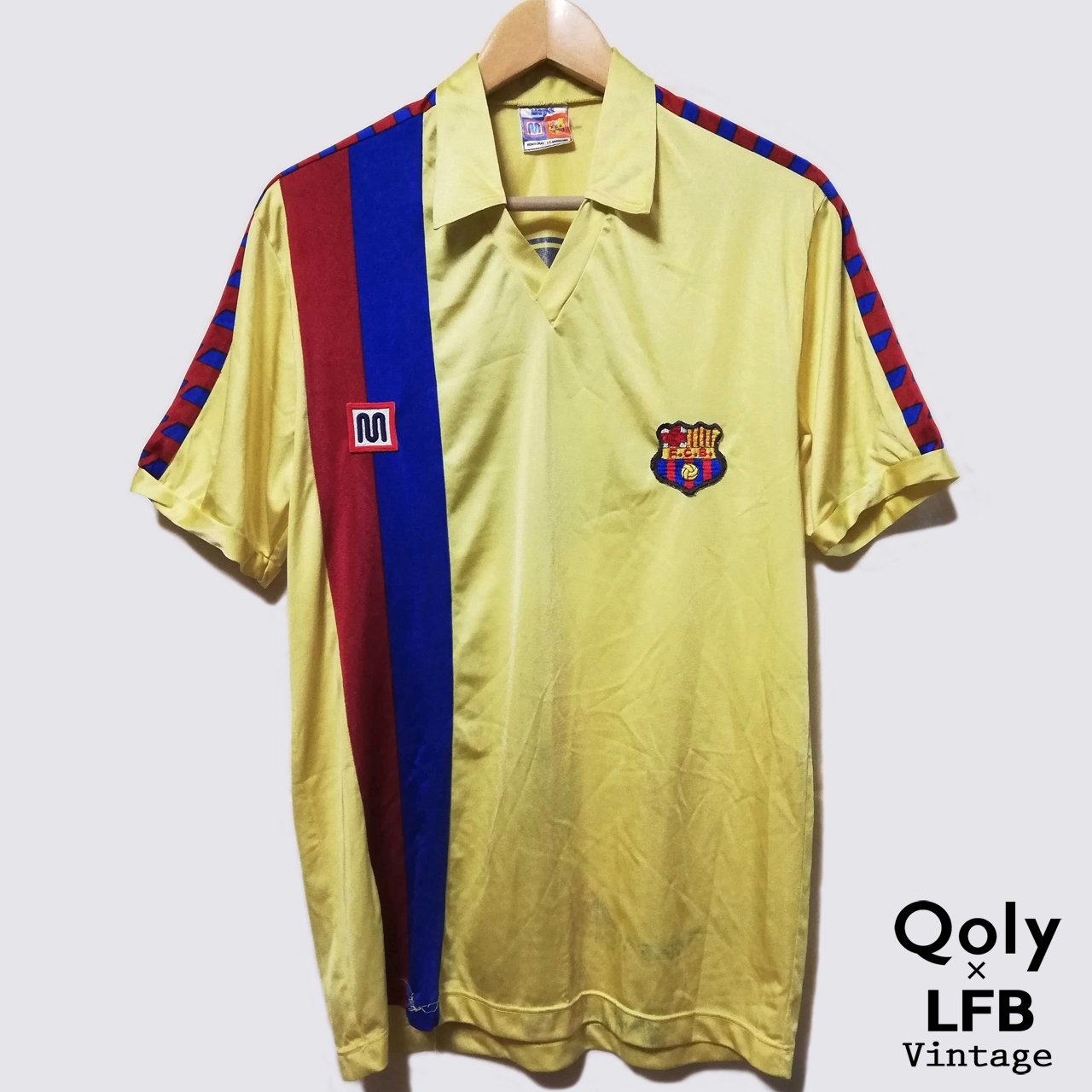 当時物 80s バルセロナ(H) MEYBA M1625ｍ MEYBA時代のバルセロナ！80年代の「実着用」ユニフォーム｜Qoly LFB