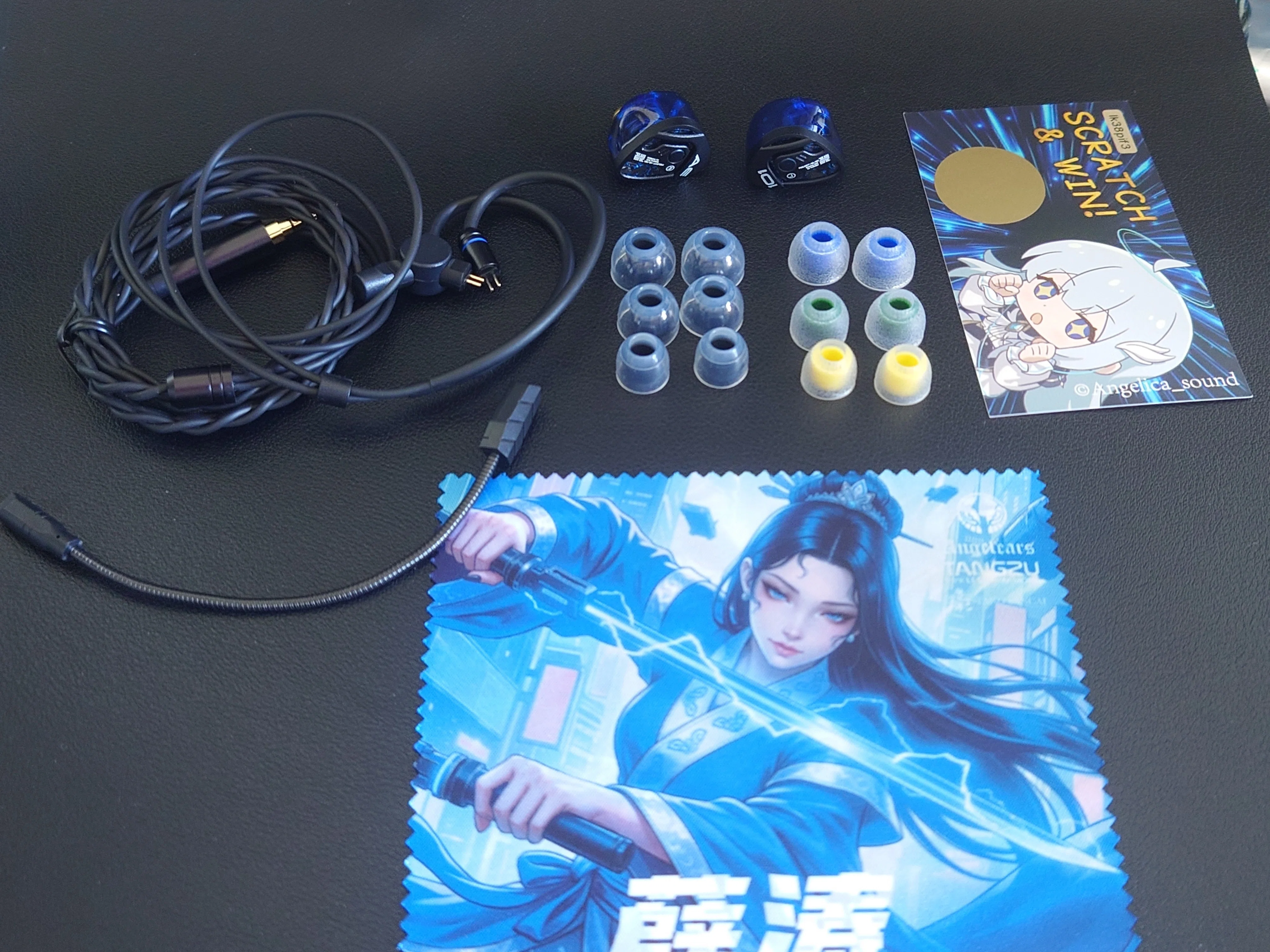 優等生ゲーミングイヤホン】TANGZU × Angelears XueTao AE-101 Blue