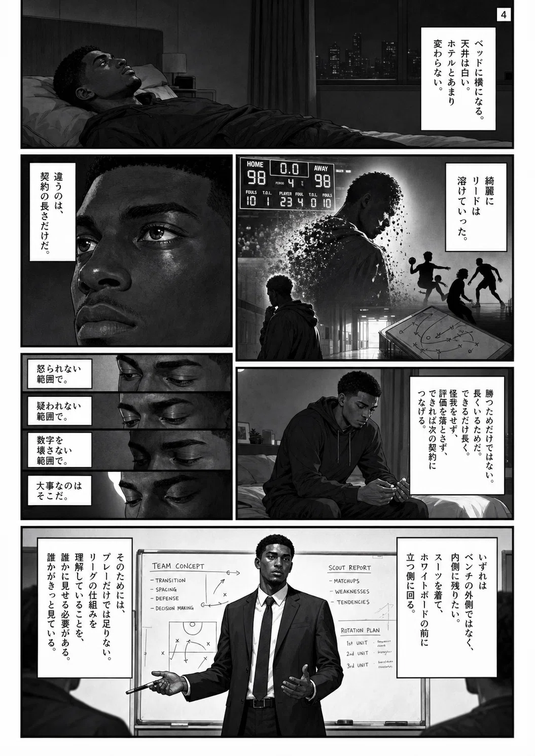 漫画化「タンクの司令塔 いかにしてNBAで上手に負けるか」カクヨム｜シヴァ神nco
