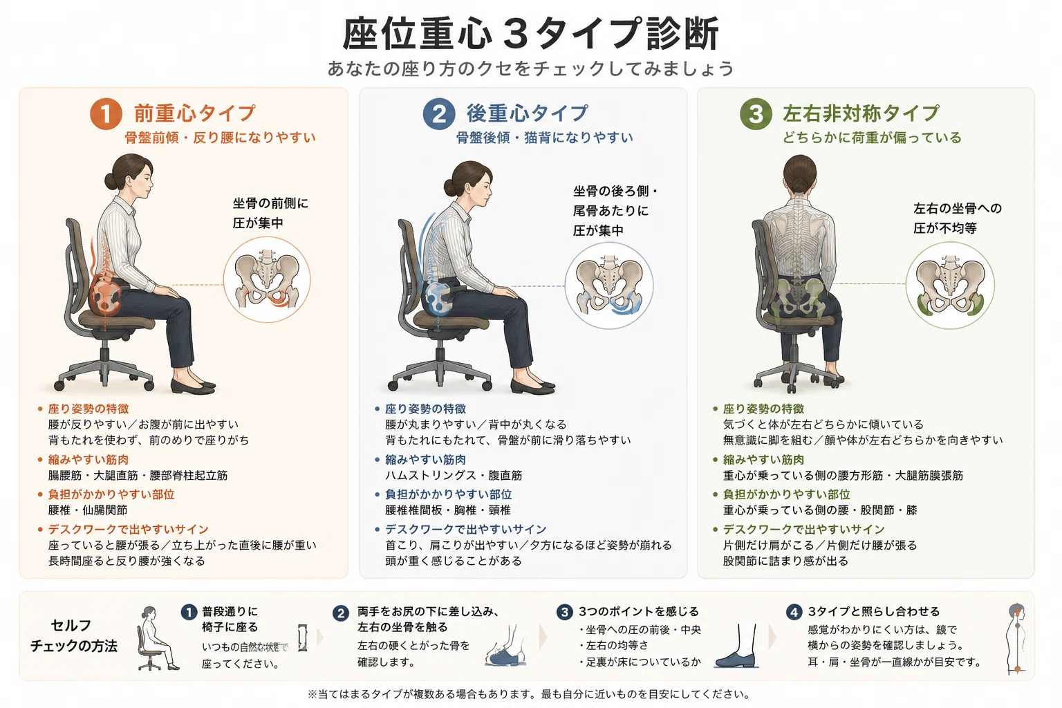 座り方で姿勢が変わる。40代デスクワーカーの重心リセット｜中澤寛也