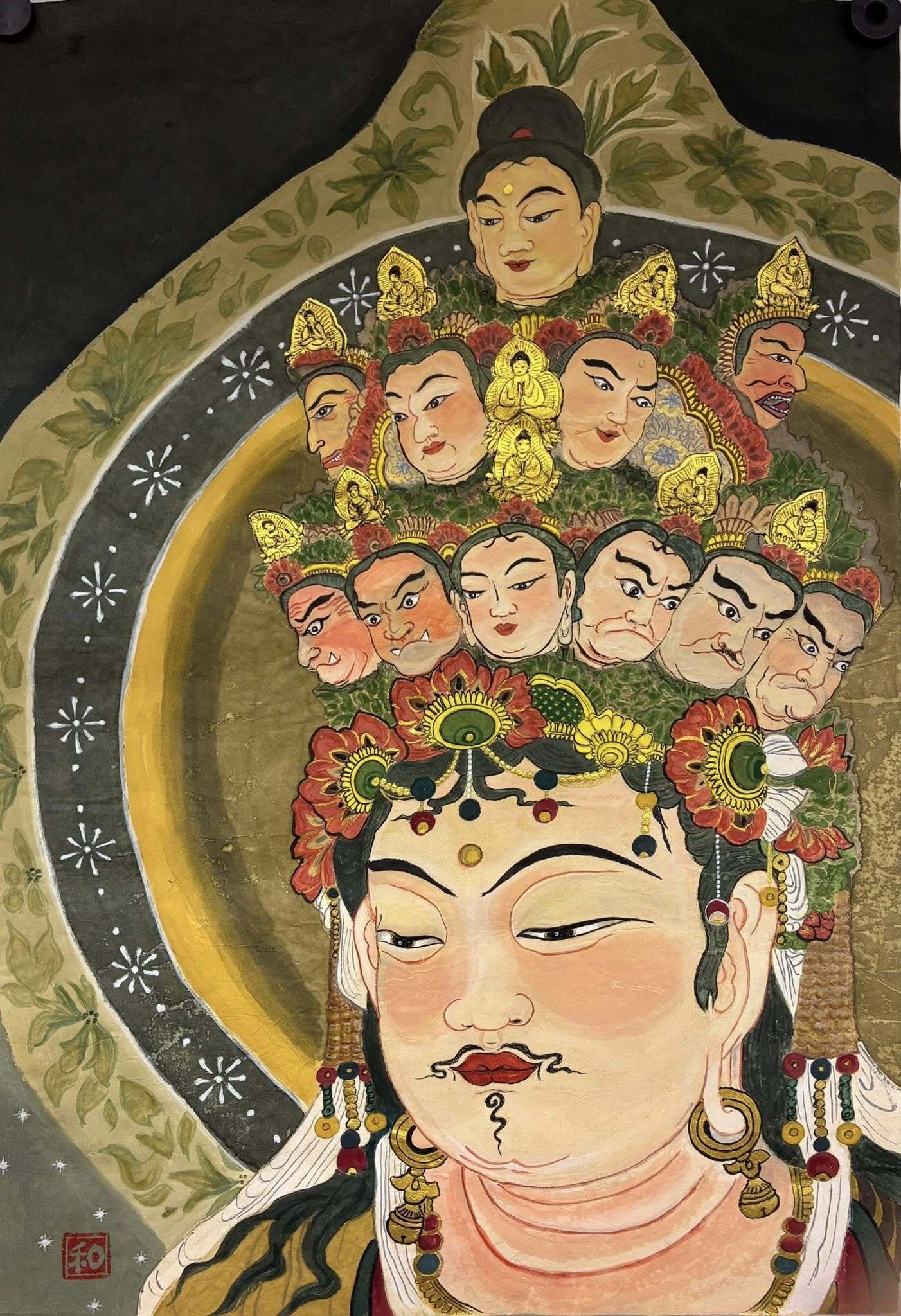 大阪西区民センター教室の皆さんの作品 [仏画曼荼羅アート] Artwork by