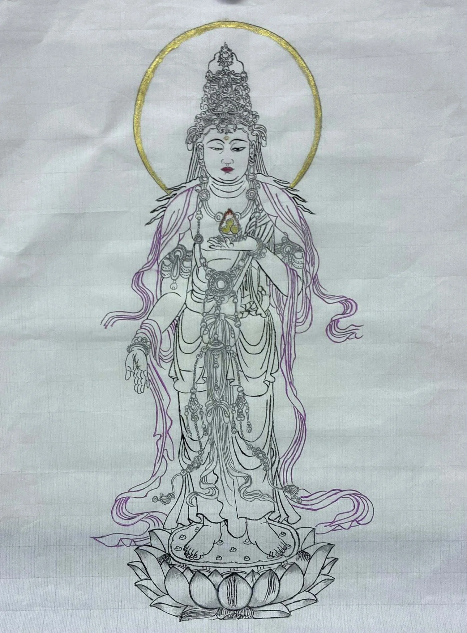 大阪西区民センター教室の皆さんの作品 [仏画曼荼羅アート] Artwork by