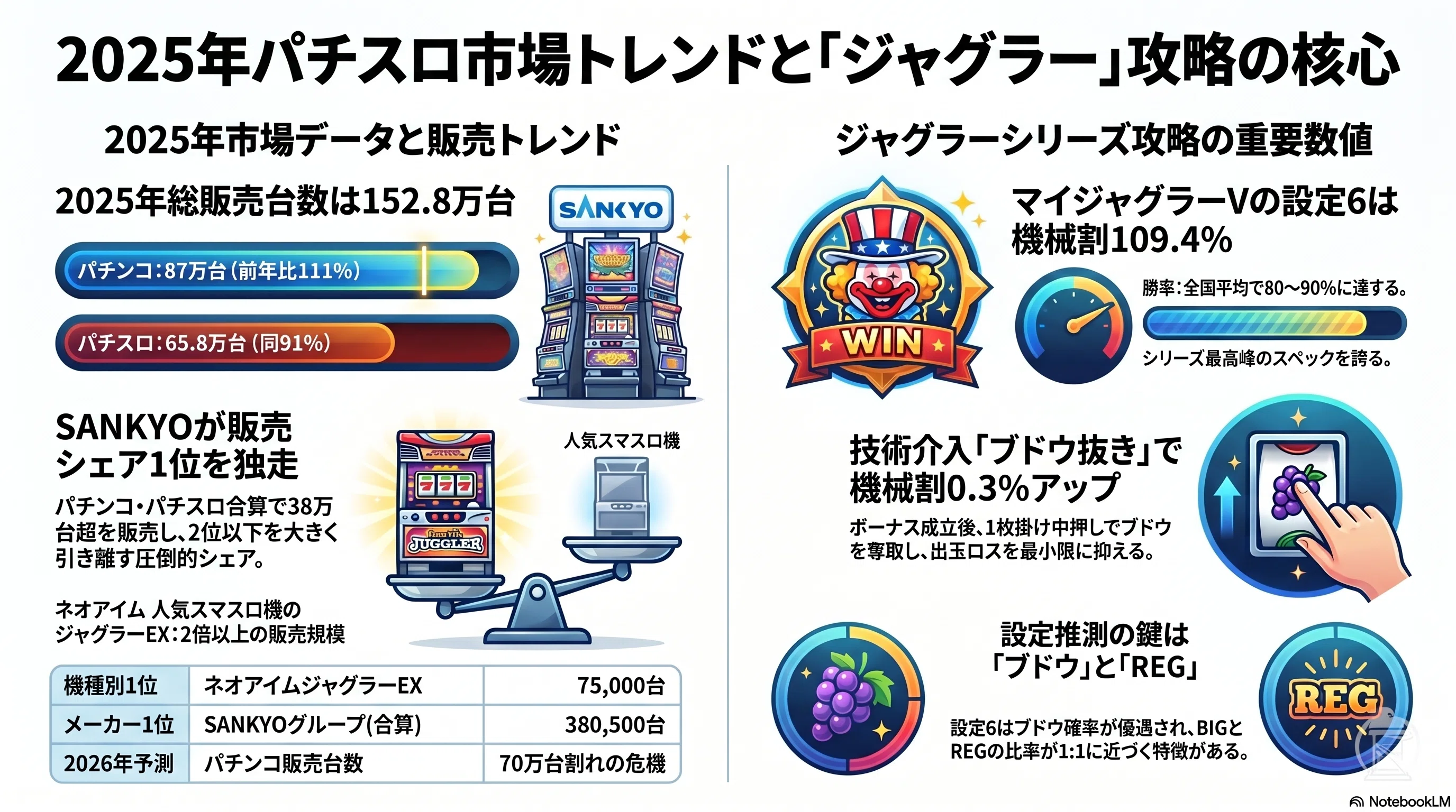 6号機ジャグラーシリーズ 市場収益性・スペック完全比較分析｜アスクラ