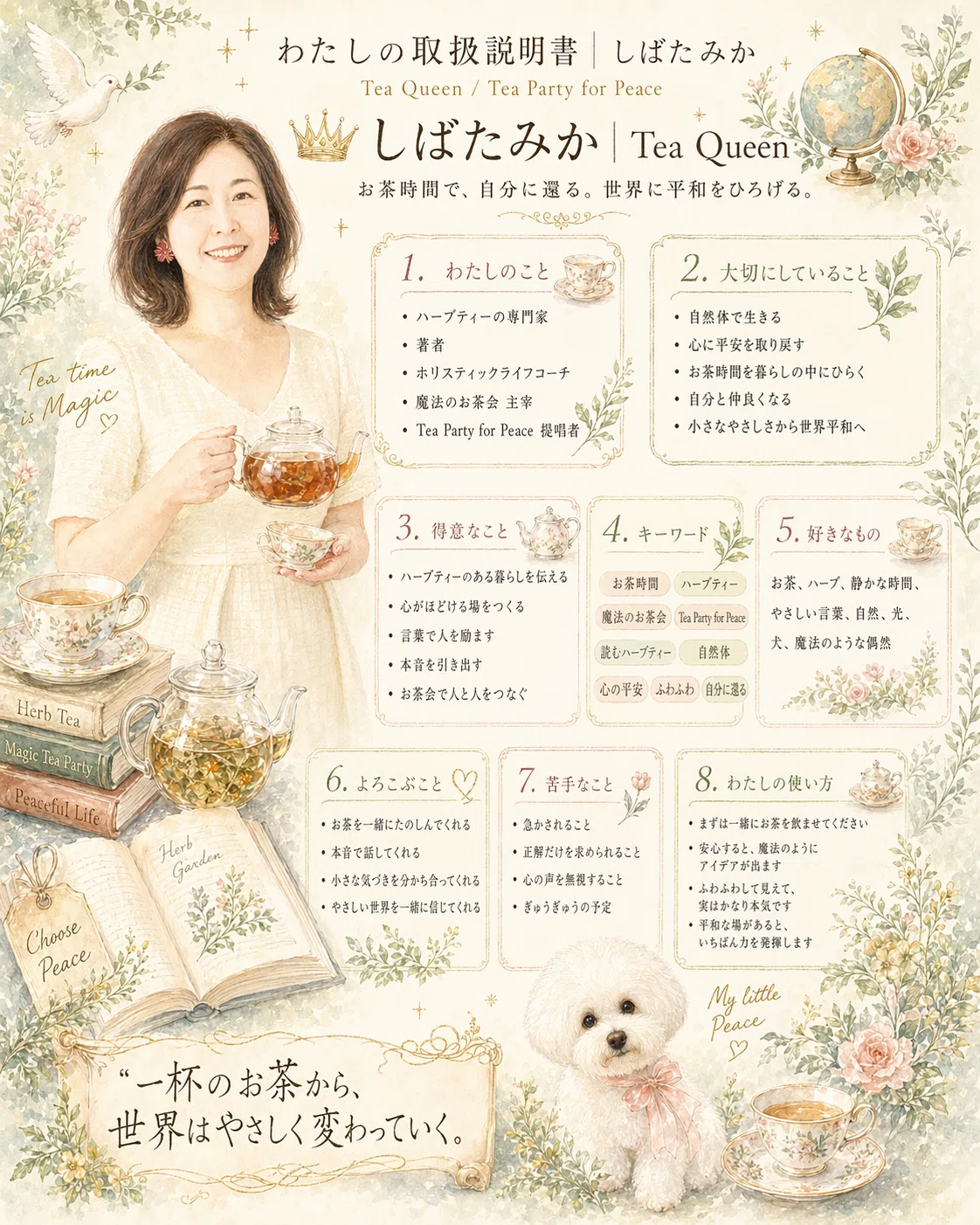 ChatGPTと作った、わたしの取扱説明書｜しばたみか｜Tea Queen （魔法