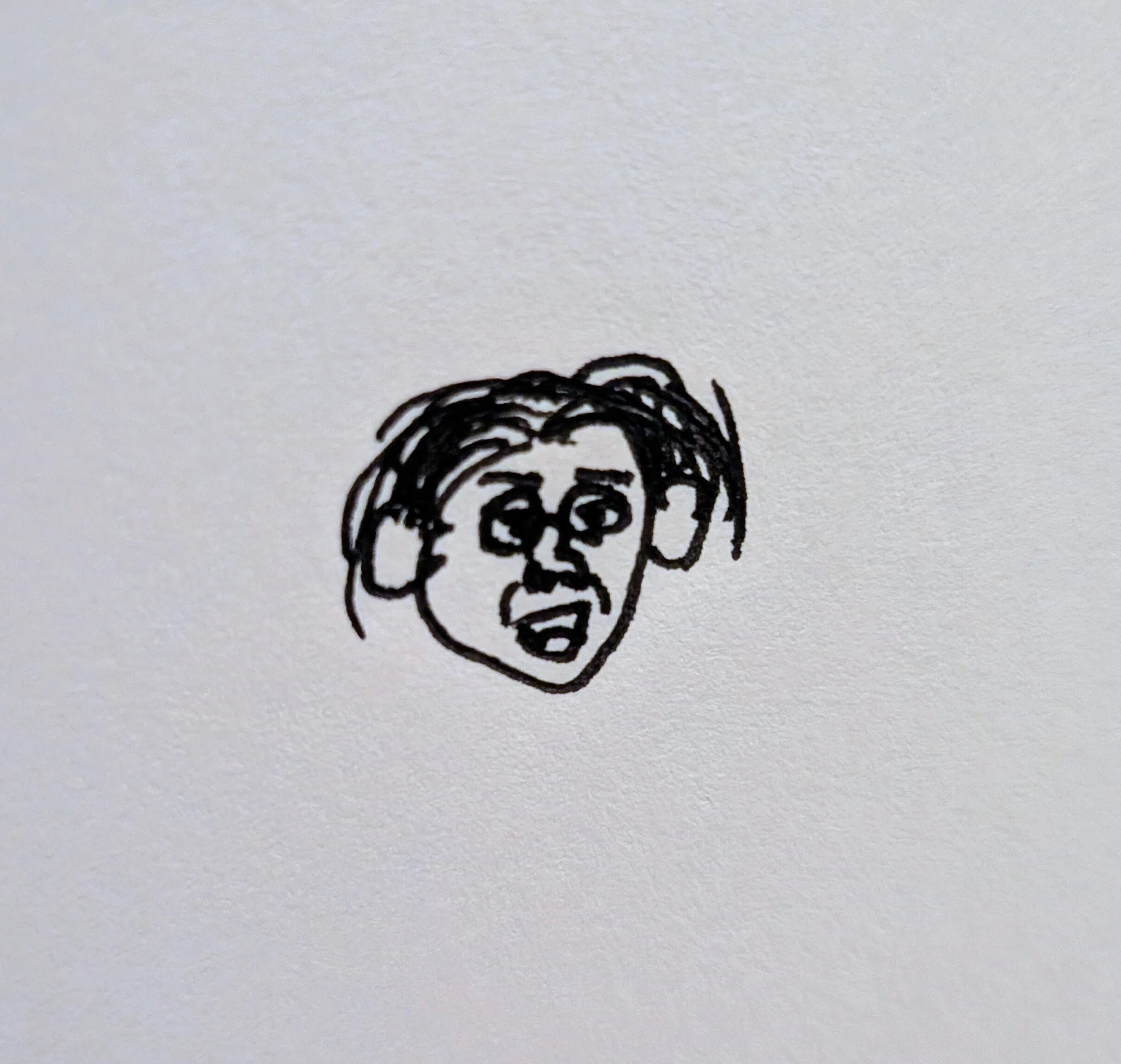 夫が描いた私の似顔絵パート2｜なつみ ****