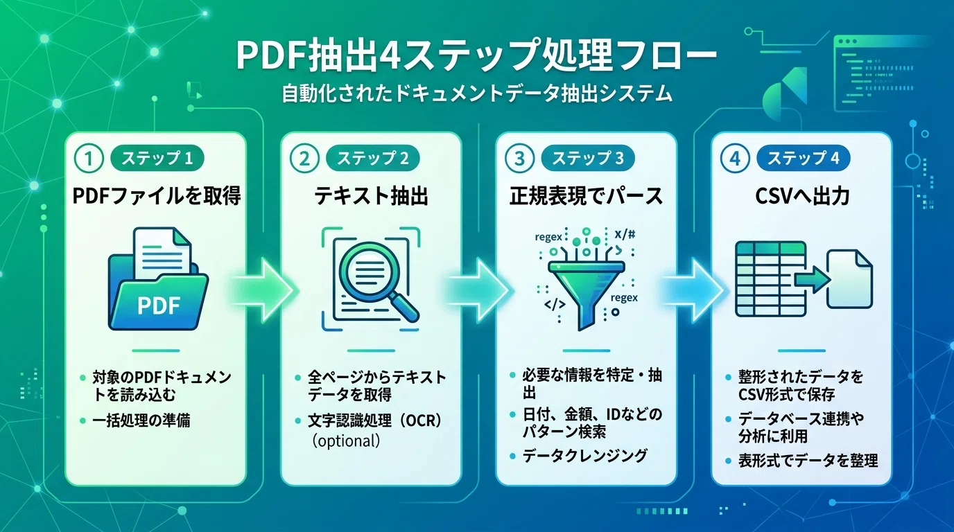 Pythonでpdf自動処理｜請求書データを一括抽出するスクリプト｜つくるん