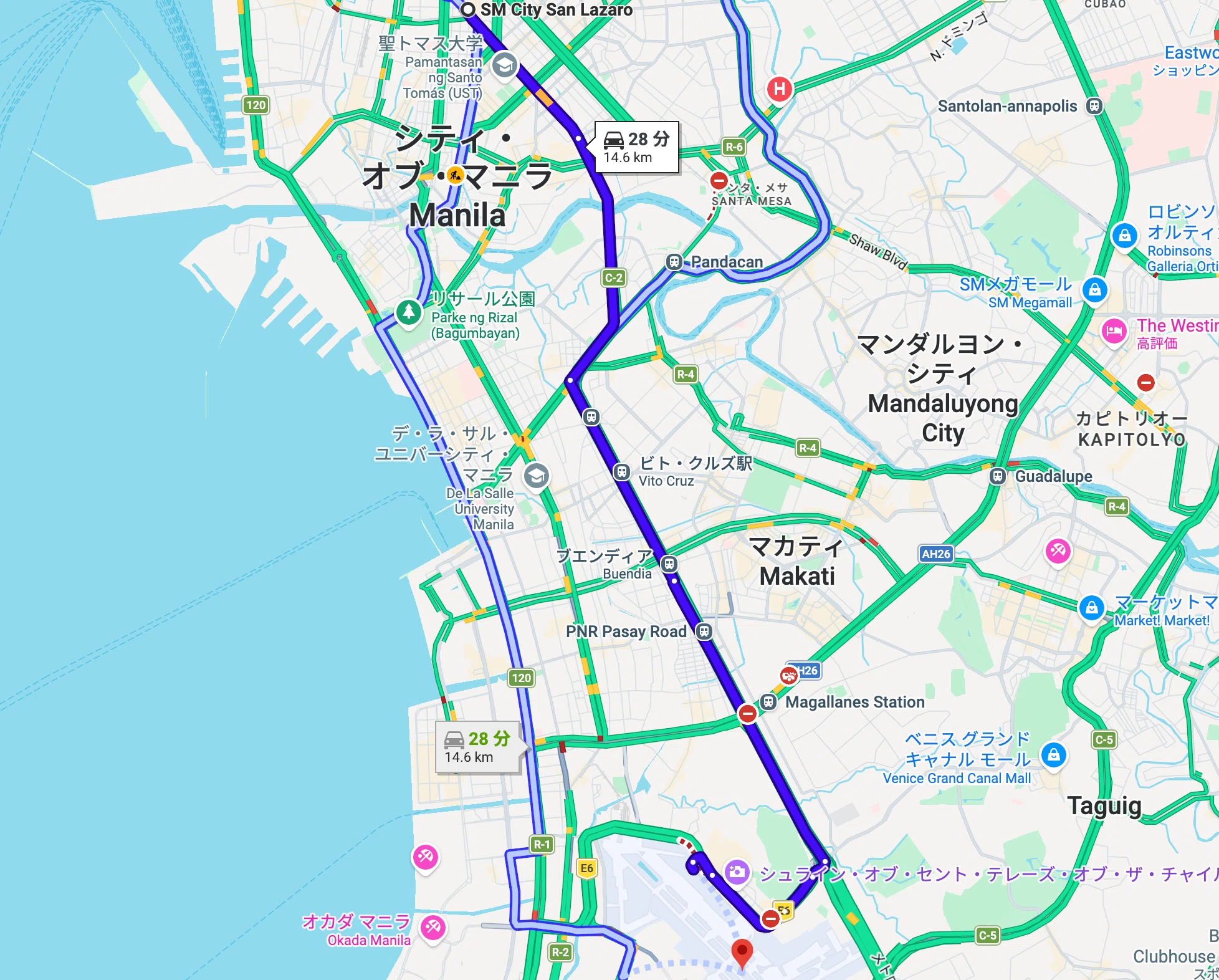 前知識ゼロで行くマニラ体験記 Part8. マカティに泊まって夜の雰囲気を