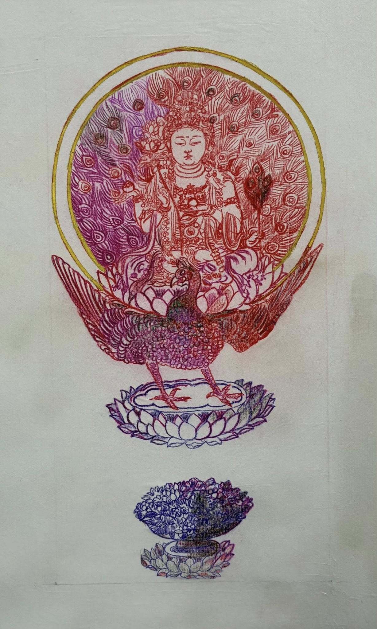 個性や特性が違う [仏画曼荼羅アート] Each piece has its own unique