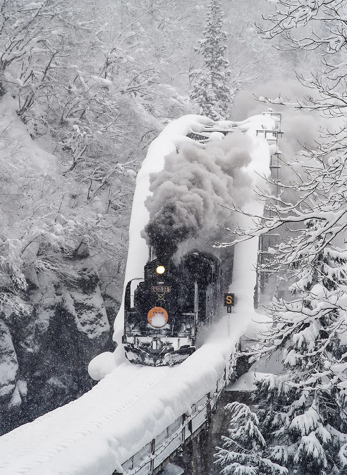 雪さま専用 v281, 只見線：豪雪のSL会津只見号 （2004年）｜ひろやん